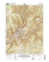 Oil City Pennsylvania Current topographic map, 1:24000 scale, 7.5 X 7.5 Minute, Year 2016
