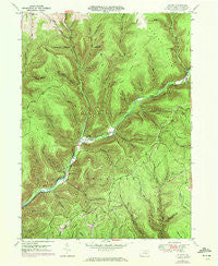 Oleona Pennsylvania Historical topographic map, 1:24000 scale, 7.5 X 7.5 Minute, Year 1947