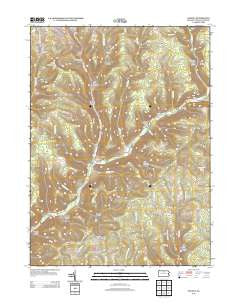 Oleona Pennsylvania Historical topographic map, 1:24000 scale, 7.5 X 7.5 Minute, Year 2013