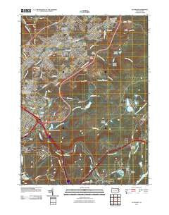 Olyphant Pennsylvania Historical topographic map, 1:24000 scale, 7.5 X 7.5 Minute, Year 2010