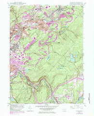 Olyphant Pennsylvania Historical topographic map, 1:24000 scale, 7.5 X 7.5 Minute, Year 1946