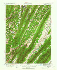 Orbisonia Pennsylvania Historical topographic map, 1:62500 scale, 15 X 15 Minute, Year 1939