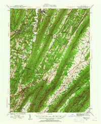 Orbisonia Pennsylvania Historical topographic map, 1:62500 scale, 15 X 15 Minute, Year 1939