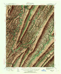 Orbisonia Pennsylvania Historical topographic map, 1:62500 scale, 15 X 15 Minute, Year 1939