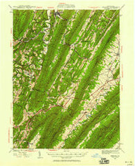 Orbisonia Pennsylvania Historical topographic map, 1:62500 scale, 15 X 15 Minute, Year 1939