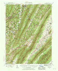 Orbisonia Pennsylvania Historical topographic map, 1:62500 scale, 15 X 15 Minute, Year 1939