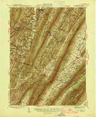 Orbisonia Pennsylvania Historical topographic map, 1:62500 scale, 15 X 15 Minute, Year 1944