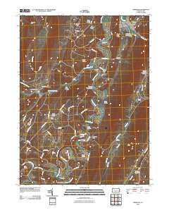 Orbisonia Pennsylvania Historical topographic map, 1:24000 scale, 7.5 X 7.5 Minute, Year 2010