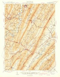 Orbisonia Pennsylvania Historical topographic map, 1:62500 scale, 15 X 15 Minute, Year 1940