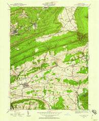 Orwigsburg Pennsylvania Historical topographic map, 1:24000 scale, 7.5 X 7.5 Minute, Year 1944