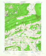 Orwigsburg Pennsylvania Historical topographic map, 1:24000 scale, 7.5 X 7.5 Minute, Year 1944