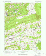 Orwigsburg Pennsylvania Historical topographic map, 1:24000 scale, 7.5 X 7.5 Minute, Year 1944