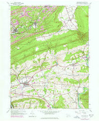 Orwigsburg Pennsylvania Historical topographic map, 1:24000 scale, 7.5 X 7.5 Minute, Year 1944