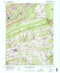 Orwigsburg Pennsylvania Historical topographic map, 1:24000 scale, 7.5 X 7.5 Minute, Year 1944