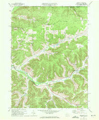 Oswayo Pennsylvania Historical topographic map, 1:24000 scale, 7.5 X 7.5 Minute, Year 1969