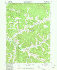 Oswayo Pennsylvania Historical topographic map, 1:24000 scale, 7.5 X 7.5 Minute, Year 1969