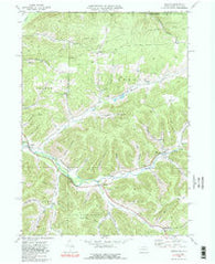 Oswayo Pennsylvania Historical topographic map, 1:24000 scale, 7.5 X 7.5 Minute, Year 1969