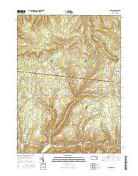 Overton Pennsylvania Current topographic map, 1:24000 scale, 7.5 X 7.5 Minute, Year 2016