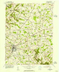Oxford Pennsylvania Historical topographic map, 1:24000 scale, 7.5 X 7.5 Minute, Year 1953