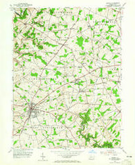 Oxford Pennsylvania Historical topographic map, 1:24000 scale, 7.5 X 7.5 Minute, Year 1953