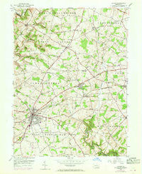 Oxford Pennsylvania Historical topographic map, 1:24000 scale, 7.5 X 7.5 Minute, Year 1953