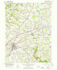 Oxford Pennsylvania Historical topographic map, 1:24000 scale, 7.5 X 7.5 Minute, Year 1953