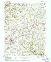 Oxford Pennsylvania Historical topographic map, 1:24000 scale, 7.5 X 7.5 Minute, Year 1992