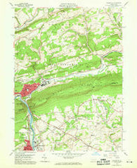 Palmerton Pennsylvania Historical topographic map, 1:24000 scale, 7.5 X 7.5 Minute, Year 1960