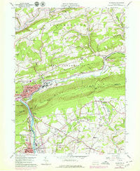Palmerton Pennsylvania Historical topographic map, 1:24000 scale, 7.5 X 7.5 Minute, Year 1960