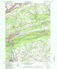 Palmerton Pennsylvania Historical topographic map, 1:24000 scale, 7.5 X 7.5 Minute, Year 1960