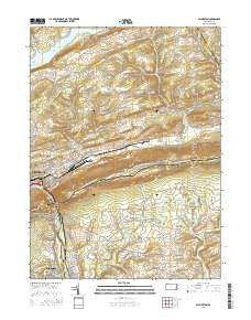 Palmerton Pennsylvania Current topographic map, 1:24000 scale, 7.5 X 7.5 Minute, Year 2016