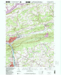 Palmerton Pennsylvania Historical topographic map, 1:24000 scale, 7.5 X 7.5 Minute, Year 1997