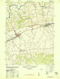 Palmyra Pennsylvania Historical topographic map, 1:24000 scale, 7.5 X 7.5 Minute, Year 1947