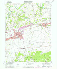 Palmyra Pennsylvania Historical topographic map, 1:24000 scale, 7.5 X 7.5 Minute, Year 1969