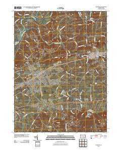 Palmyra Pennsylvania Historical topographic map, 1:24000 scale, 7.5 X 7.5 Minute, Year 2010