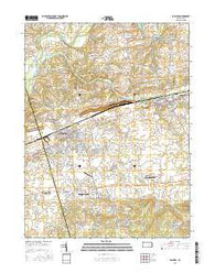 Palmyra Pennsylvania Current topographic map, 1:24000 scale, 7.5 X 7.5 Minute, Year 2016