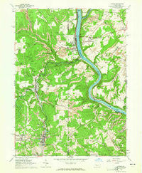 Parker Pennsylvania Historical topographic map, 1:24000 scale, 7.5 X 7.5 Minute, Year 1963