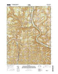 Parker Pennsylvania Current topographic map, 1:24000 scale, 7.5 X 7.5 Minute, Year 2016