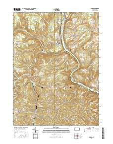 Parker Pennsylvania Current topographic map, 1:24000 scale, 7.5 X 7.5 Minute, Year 2016