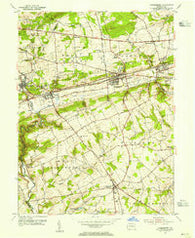 Parkesburg Pennsylvania Historical topographic map, 1:24000 scale, 7.5 X 7.5 Minute, Year 1953