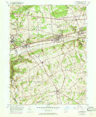 Parkesburg Pennsylvania Historical topographic map, 1:24000 scale, 7.5 X 7.5 Minute, Year 1953