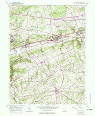 Parkesburg Pennsylvania Historical topographic map, 1:24000 scale, 7.5 X 7.5 Minute, Year 1953