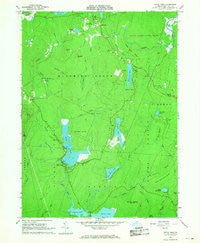 Pecks Pond Pennsylvania Historical topographic map, 1:24000 scale, 7.5 X 7.5 Minute, Year 1966