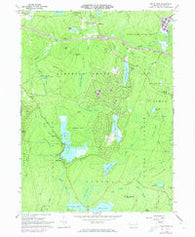 Pecks Pond Pennsylvania Historical topographic map, 1:24000 scale, 7.5 X 7.5 Minute, Year 1966