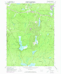 Pecks Pond Pennsylvania Historical topographic map, 1:24000 scale, 7.5 X 7.5 Minute, Year 1966