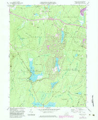 Pecks Pond Pennsylvania Historical topographic map, 1:24000 scale, 7.5 X 7.5 Minute, Year 1966