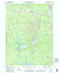 Pecks Pond Pennsylvania Historical topographic map, 1:24000 scale, 7.5 X 7.5 Minute, Year 1992