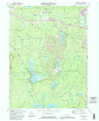 Pecks Pond Pennsylvania Historical topographic map, 1:24000 scale, 7.5 X 7.5 Minute, Year 1992