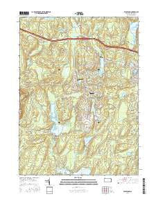 Pecks Pond Pennsylvania Current topographic map, 1:24000 scale, 7.5 X 7.5 Minute, Year 2016