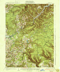Penfield Pennsylvania Historical topographic map, 1:62500 scale, 15 X 15 Minute, Year 1932